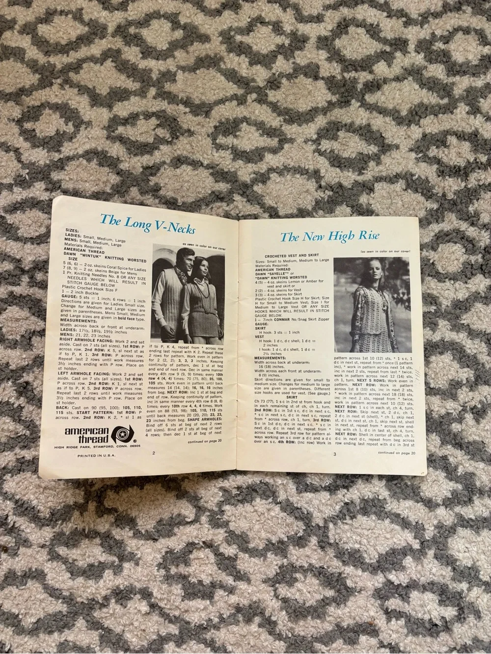 Authentic 1970s Crochet & Knit Pattern Booklet
